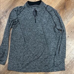 Under Armour Charcoal and Black HeatGear Top
